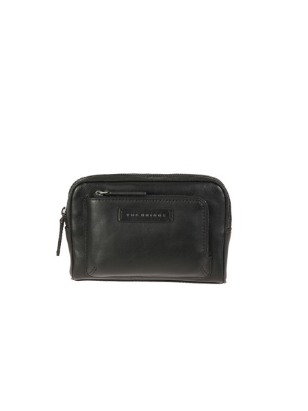 The Bridge clutch bag in black leather