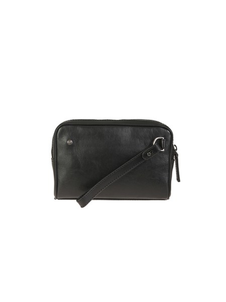 The Bridge clutch bag in black leather