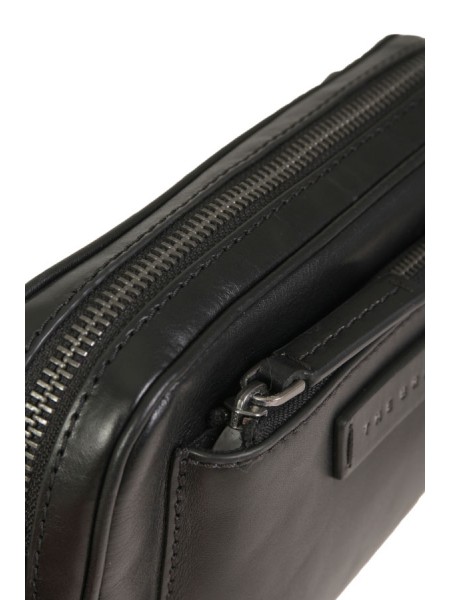 The Bridge clutch bag in black leather