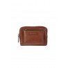 The Bridge clutch bag in brown leather