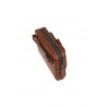 The Bridge clutch bag in brown leather