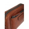 The Bridge clutch bag in brown leather