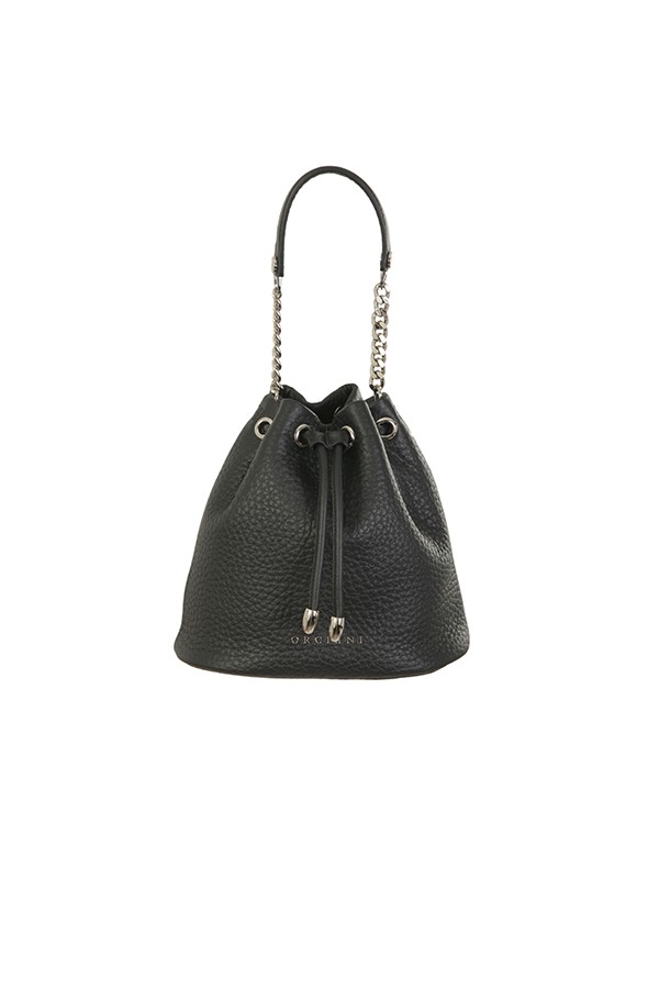 Orciani bag in black soft leather