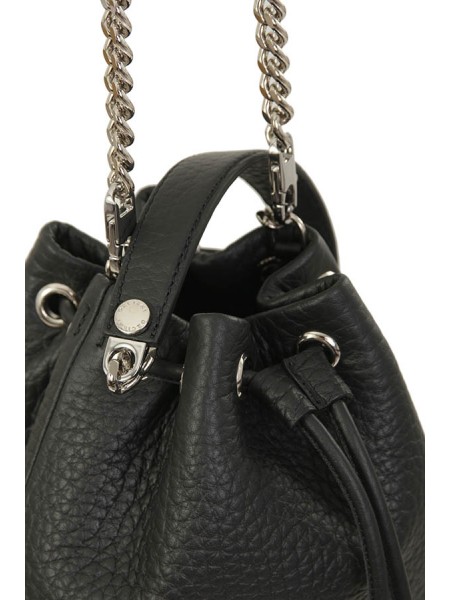 Orciani bag in black soft leather