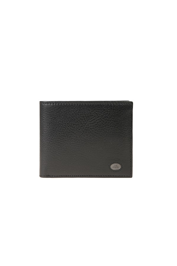 The Bridge wallet in black grained leather