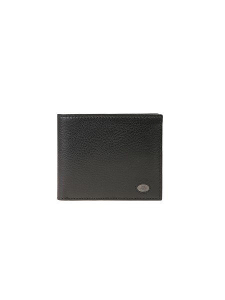 The Bridge wallet in black grained leather