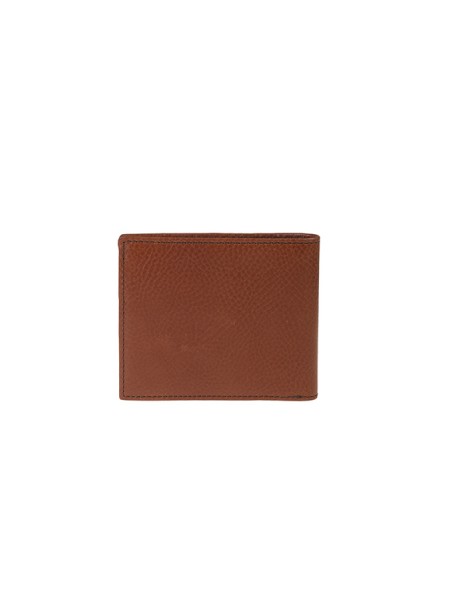 The Bridge wallet in brown grained leather