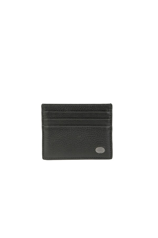 The Bridge card holder in black leather