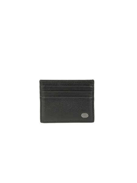 The Bridge card holder in black leather