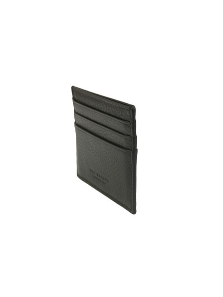 The Bridge card holder in black leather