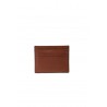 The Bridge card holder in brown leather