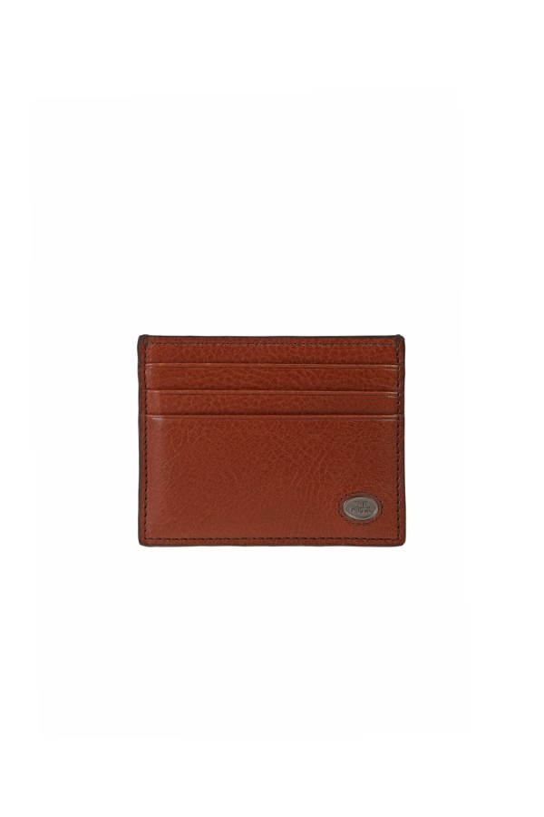 The Bridge card holder in brown leather