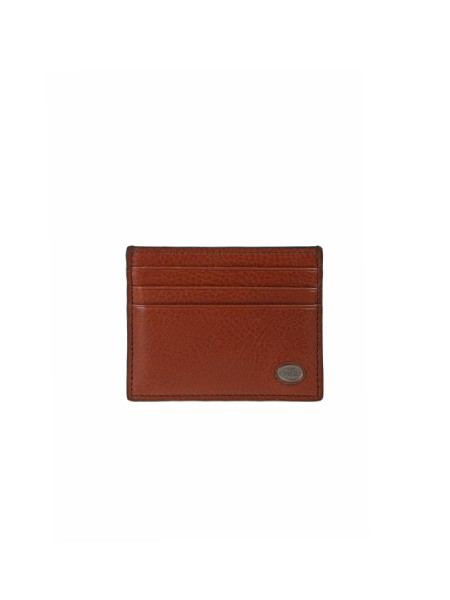 The Bridge card holder in brown leather