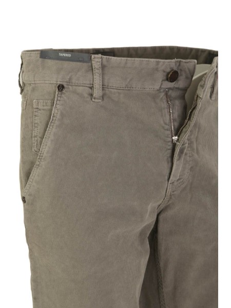 pt denim Indie trousers in taupe velvet