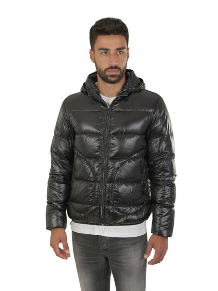 Herno bomber jacket in black ultralight nylon