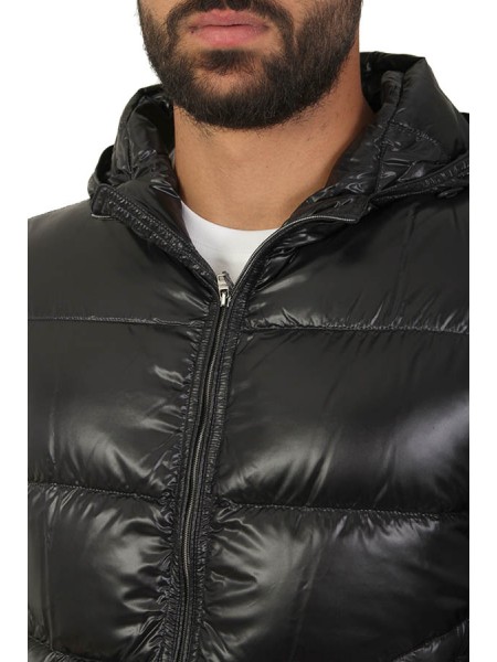 Herno bomber jacket in black ultralight nylon