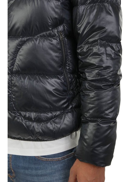 Herno Bomber Jacket in Blue Ultralight Nylon