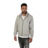 Bomber Herno Resort in Cashmere e Seta Grigio Chiaro