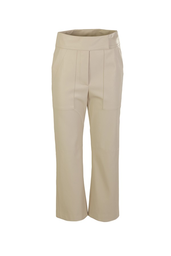 Biagio ERIKA CAVALLINI trousers Meringue leather