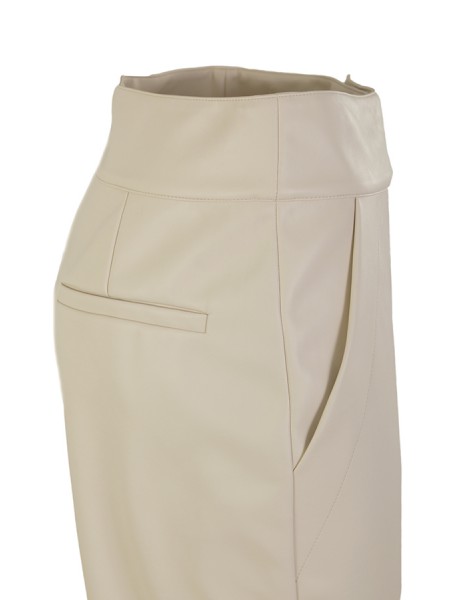 Biagio ERIKA CAVALLINI trousers Meringue leather