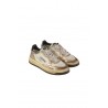 Sneaker Autry Medalist Low Super Vintage In Pelle Metallic Rose