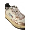 Sneaker Autry Medalist Low Super Vintage In Pelle Metallic Rose