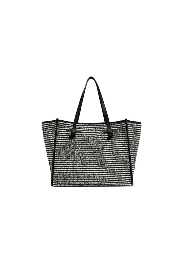 Borsa Marcella di Gianni Chiarini in Tessuto Pullover Nero