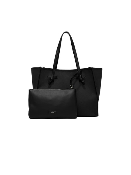 Borsa Marcella di Gianni Chiarini in Canvas Nero/Corda