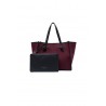 Borsa Marcella di Gianni Chiarini in Canvas Oxblood/Moss