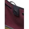 Borsa Marcella di Gianni Chiarini in Canvas Moss/Oxblood