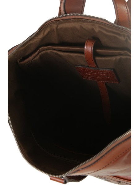 The Bridge Fabio Brown Leather Backpack