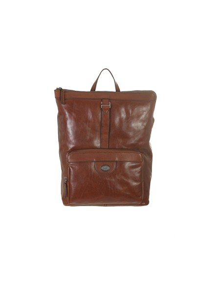 The Bridge Fabio Brown Leather Backpack