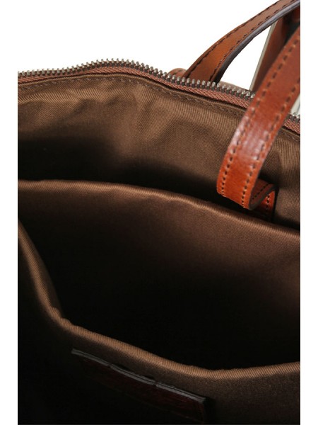 The Bridge Fabio Brown Leather Backpack