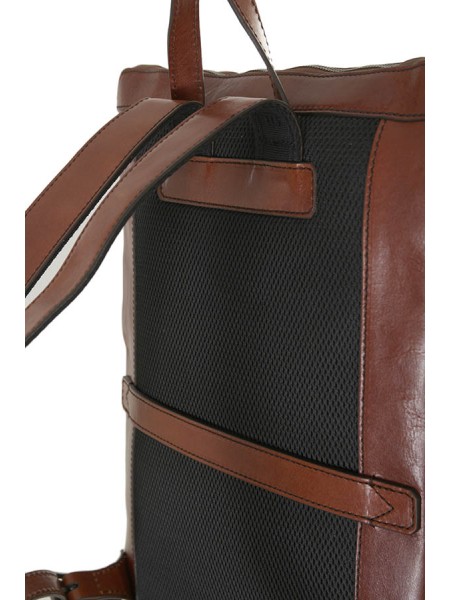 The Bridge Fabio Brown Leather Backpack