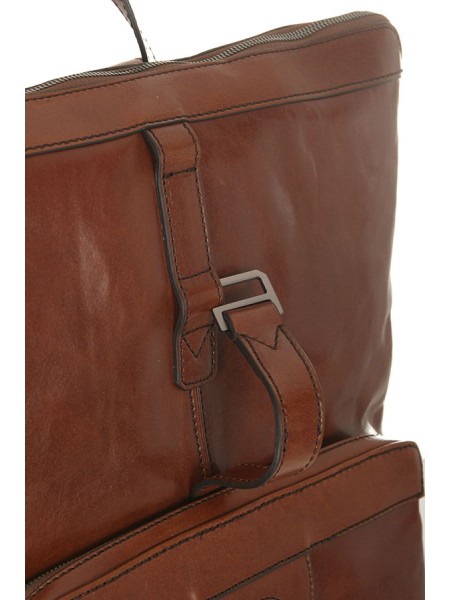 The Bridge Fabio Brown Leather Backpack