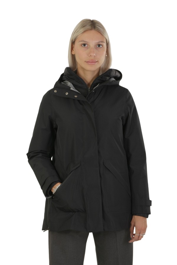 Piumino Herno Laminar in Gore Tex Infinium Windstopper Nero