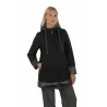 Herno A-Shape Jacket In Ecowool and Ultralight Nylon Black