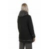 Herno A-Shape Jacket In Ecowool and Ultralight Nylon Black