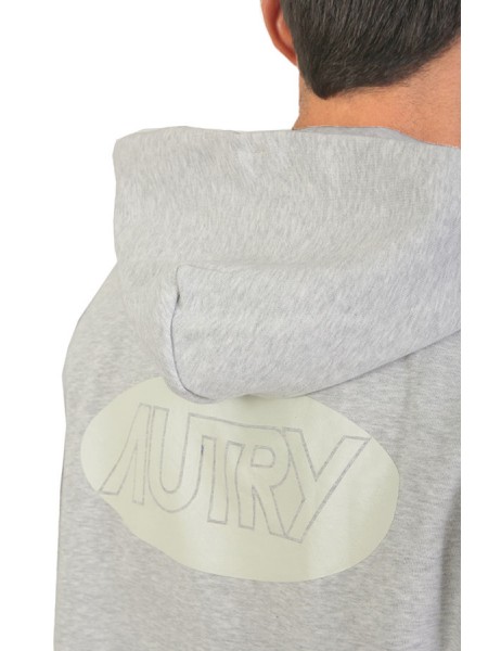 Felpa Autry Hoodie Con Cappuccio Grigio