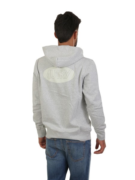 Felpa Autry Hoodie Con Cappuccio Grigio