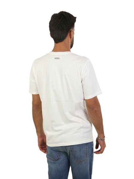 Autry T-shirt in Cotton Label White