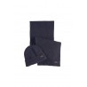 Set BARBOUR Navy Blue Beanie and Scarf