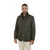 Giubbino Barbour Ogston in Cotone Cerato Oliva