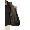 Giubbino Barbour Ogston in Cotone Cerato Oliva