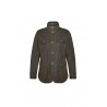 Giubbino Barbour Ogston in Cotone Cerato Oliva