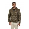 Military green ultralight nylon HERNO bomber jacket