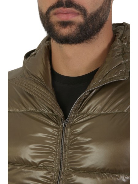 Bomber Herno in Nylon Ultralight Verde Militare