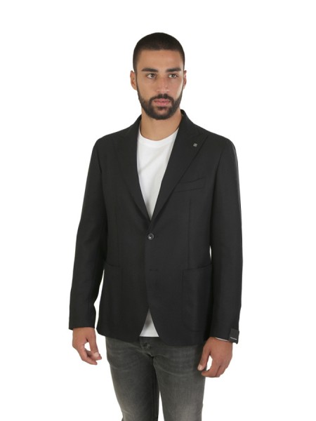 Black Single-Breasted TAGLIATORE Jacket