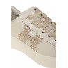 Sneakers Hogan Rebel con Strass Crema/Oro