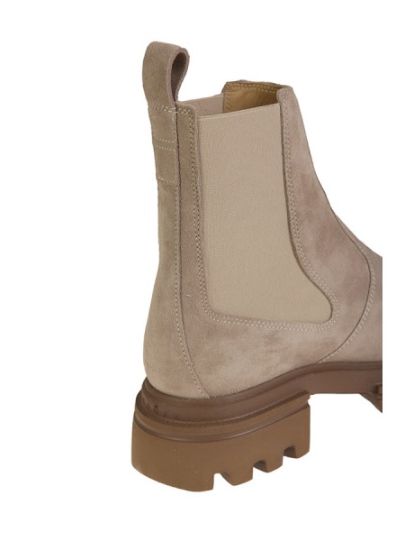 Hogan Chelsea Ankle Boots 10 Storey Beige Shoe